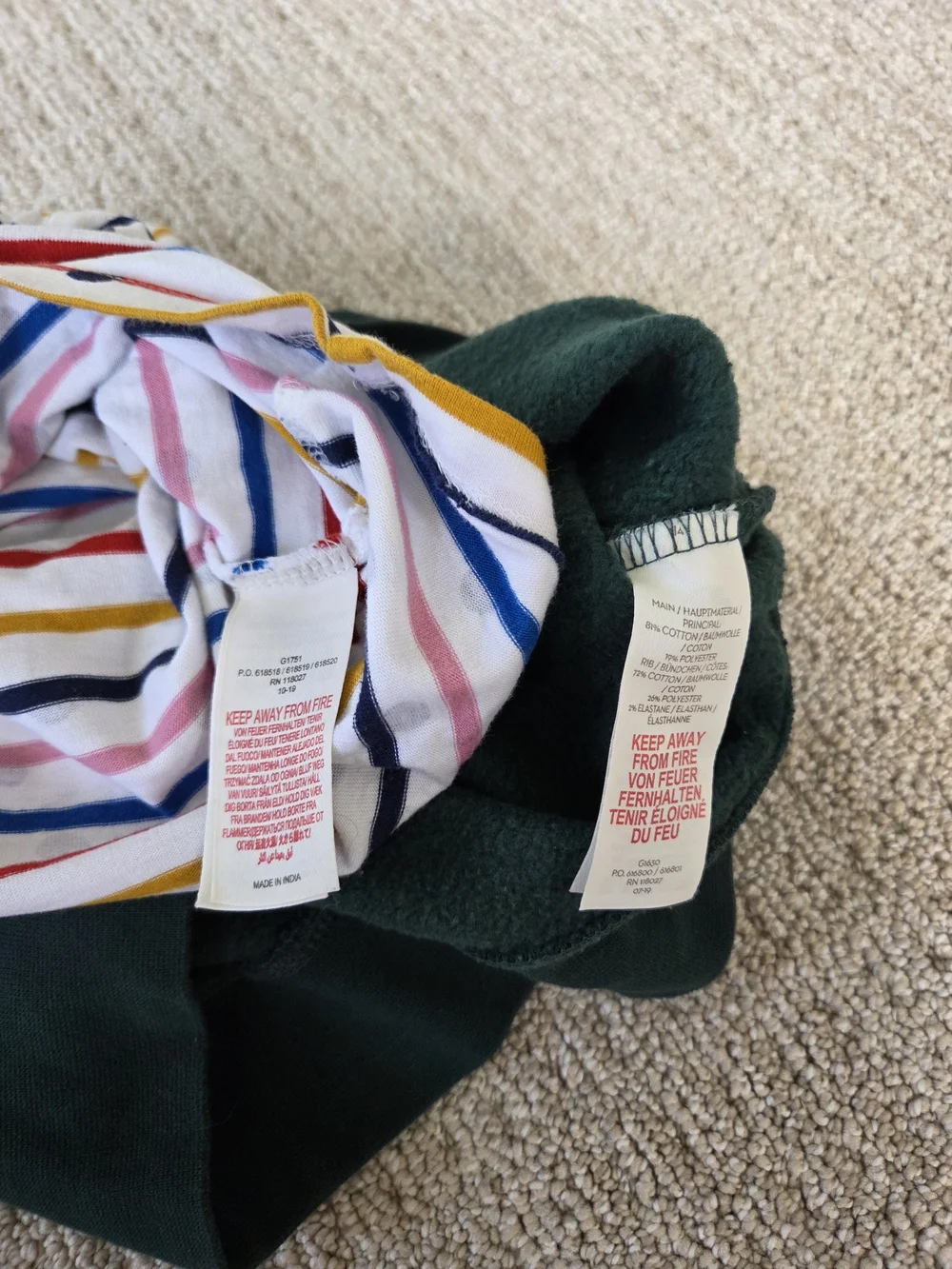 Mini Boden Girls Dinosaur Sweatshirt and Striped Top Set Size 3-4Y